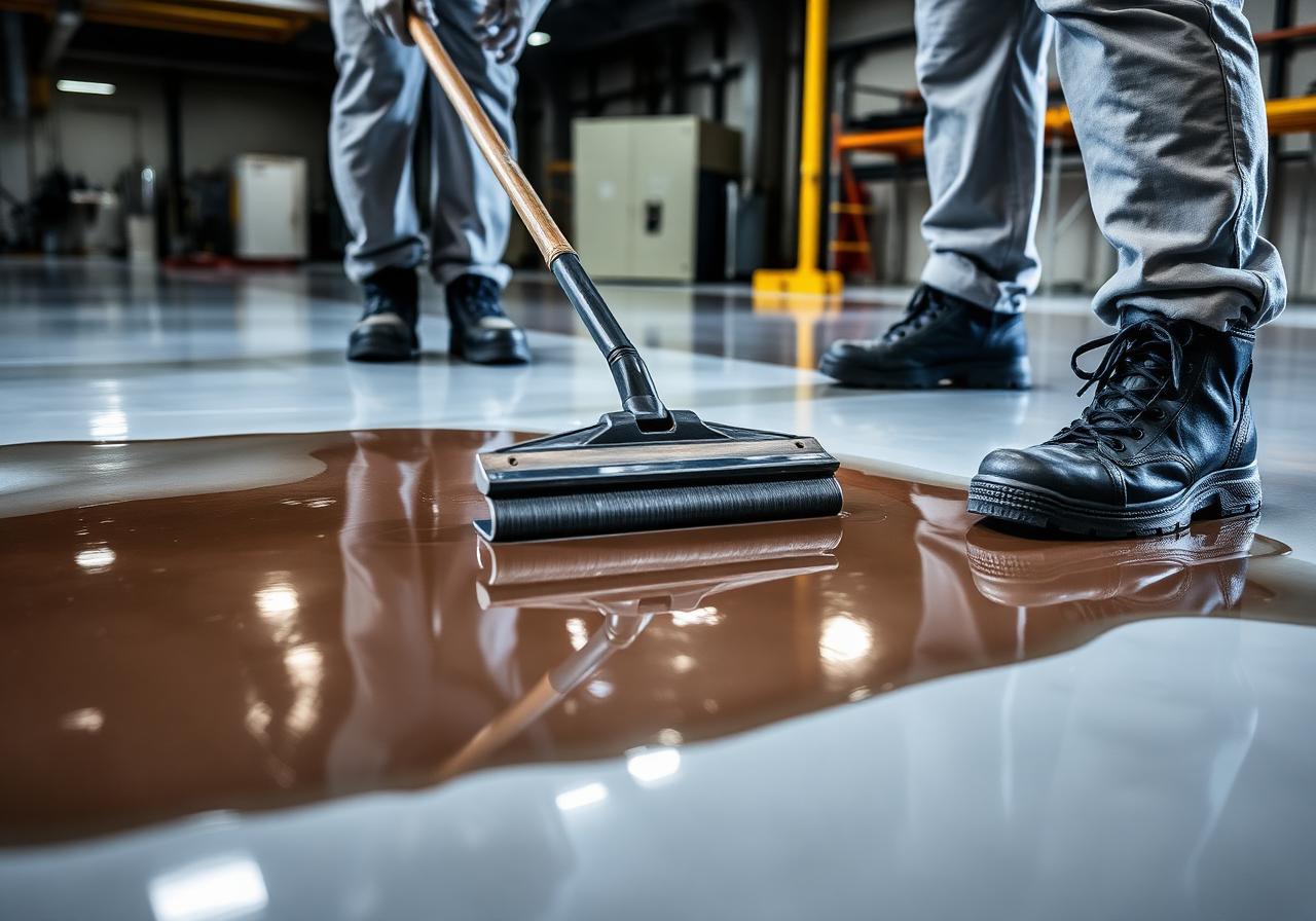 Aplicação técnica de resina industrial